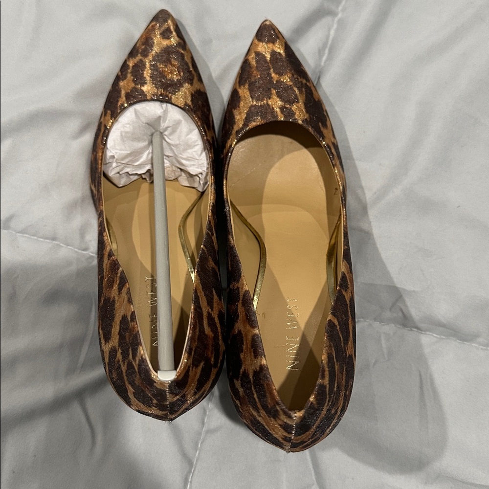 Nine West Brown Leopard Heels - Picture 3 of 6